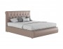 Мягкая двуспальная кровать "Амели" 1600 капучино  с недорого