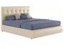 Мягкая бежевая интерьерная кровать "Селеста" 1400 с по недорого