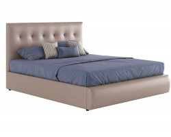 Кровать с подъемным механизмом Мягкая интерьерная "Селета" капучино 1400