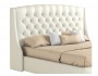 Мягкая кровать "Стефани" 1400 белая с подъемным механи фото