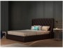 Мягкая двуспальная кровать "Стефани" 180х200 венге с распродажа