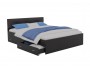 Кровать Виктория ЭКО-П 180 (Венге/Венге) с ящиками темная с матр недорого