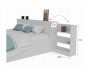 Кровать Доминика с блоком 160 (Белый) с матрасом АСТРА распродажа