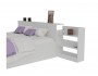 Кровать Доминика с блоком 140 (Белый) с матрасом PROMO B COCOS от производителя