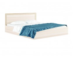 Кровать Двуспальная "Виктория-Б" с багетом 1600 дуб