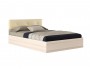 Кровать "Виктория ЭКО-П" 1400 дуб с изголовьем из кожи недорого
