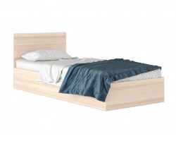 Кровать Односпальная "Виктория" 900 дуб с матрасом Pro