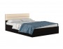 Кровать "Виктория МБ" 1400 венге с мягким изголовьем и недорого