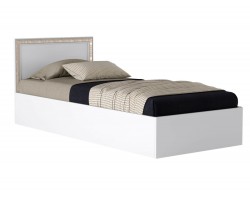 Кровать Виктория-Б 90 белая с матрасом Promo B Cocos