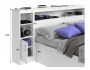 Кровать Виктория белая 160 с блоком и тумбами недорого
