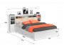 Кровать Виктория ЭКО-П белая 160 с блоком, тумбами и ящиками с фото