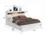 Кровать Виктория ЭКО-П белая 160 с блоком и ящиками с матрасом P недорого