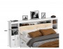 Кровать Виктория ЭКО-П белая 140 с блоком, тумбами и ящиками с фото