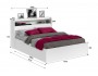 Кровать Виктория белая 180 с блоком и матрасом ГОСТ от производителя