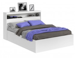 Кровать Виктория белая 140 с блоком и матрасом PROMO B COCOS