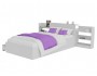Кровать Доминика с блоком и ящиками 120 (Белый) с матрасом АСТРА от производителя