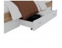 Кровать Доминика с блоком и ящиком 140 (Дуб Золотой/Белый) с недорого