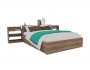 Кровать Доминика с блоком и ящиком 160 (Дуб Золотой) с матрасом  фото