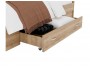 Кровать Доминика с блоком и ящиками 140 (Дуб Золотой) с матрасом фото