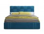 Мягкая кровать Tiffany 1600 синяя с подъемным механизмом распродажа