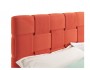 Мягкая кровать Tiffany 1600 оранж с ортопедическим основанием фото