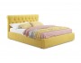 Мягкая кровать Ameli 1600 желтая с подъемным механизмом недорого
