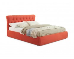 Мягкая кровать Ameli 1600 оранж с подъемным механизмом