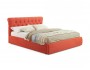 Мягкая кровать Ameli 1600 оранж с подъемным механизмом недорого