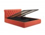Мягкая кровать Ameli 1400 оранж с подъемным механизмом недорого