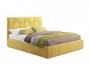 Мягкая кровать Tiffany 1600 желтая с подъемным механизмом с матр недорого