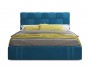 Мягкая кровать Tiffany 1600 синяя с ортопедическим основанием с  купить