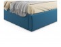 Мягкая кровать Verona 1600 синяя с ортопедическим основанием купить