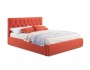Мягкая кровать Verona 1600 оранж с ортопедическим основанием недорого
