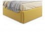 Мягкая кровать Verona 1400 желтая с подъемным механизмом недорого