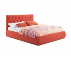 Кровать с подъемным механизмом Мягкая Verona 1400 оранж