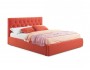 Мягкая кровать Verona 1400 оранж с подъемным механизмом недорого