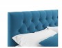 Мягкая кровать Verona 1600 синяя с подъемным механизмом распродажа