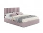 Мягкая кровать Olivia 1600 лиловая с подъемным механизмом недорого