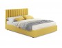 Мягкая кровать Olivia 1600 желтая с подъемным механизмом недорого