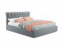 Мягкая кровать Ameli 1400 серая с подъемным механизмом с матрасо недорого