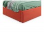 Мягкая кровать Ameli 1400 оранж с подъемным механизмом с матрасо распродажа