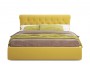 Мягкая кровать Ameli 1600 желтая с подъемным механизмом с матрас фото