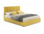 Мягкая кровать Olivia 1400 желтая с подъемным механизмом недорого