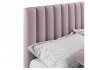 Мягкая кровать Olivia 1400 лиловая с подъемным механизмом от производителя