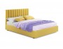 Мягкая кровать Olivia 1800 желтая с подъемным механизмом недорого