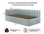 Мягкая кровать Milena 900 мята пастель с подъемным механизмом недорого