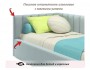 Мягкая кровать Milena 900 мята пастель с подъемным механизмом и  купить