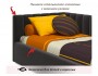 Мягкая кровать Milena 900 шоколад с подъемным механизмом и матра купить