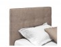 Мягкая кровать Selesta 900 кожа латте с подъемным механизмом фото
