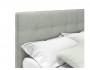 Мягкая кровать Selesta 1800 кожа серый с подъемным механизмом от производителя